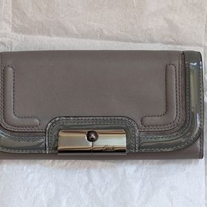 Gray Leather Coach Wallet